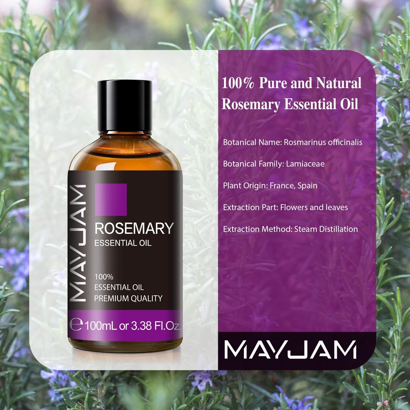MAYJAM Essential Oil Rosemary Aroma Oil 100ml Essential Oil Natural