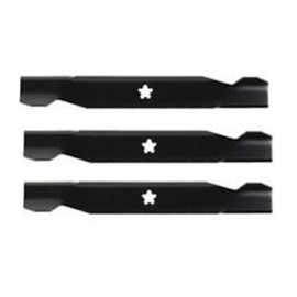 (3 Pack) Aftermarket Premium Replacement XHT Lawn Mower Deck Blade fits Husqvarna 53-212-78-42 | 19-5/16" x 2-1/4" / 5 Point Star