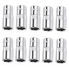QLXHBOT 10pcs Shallow Socket 1/4 Inch Drive 8mm 6 Point