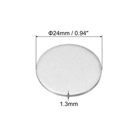 PATIKIL 22mm Steel Disc, 50pcs Round Metal Stamping Blanks Tags Round Circle Disc Plate Circle Metal Strike Plate DIY for Engraving Stamping Jewelry Craft, 0.86in