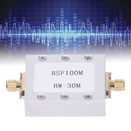 Fyearfly Band Stop Filter, 88-108M Anti-FM Interference CNC Aluminum Alloy Housing, Passive Notch Filter, Broadcast FM Block Filter