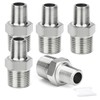 TAISHER 5PCS Cast 304 Stainless Steel Hex Nipple, Reducer Pipe