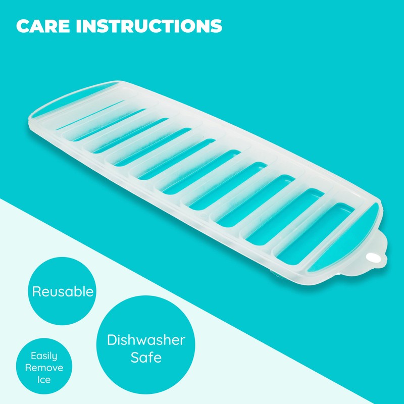 Jacent Resusable Silicone and Plastic Water Bottle Ice Cube Stick