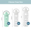 Lifefactory 12-Ounce Glass Water Bottle with Active Flip Cap and