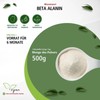 Fairvital Beta-Alanine, 500 g powder, vegan, 100% pure β-alanine without
