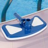 Pool Vacuum Head, 12'' Swimming Pool Curved Blue and White