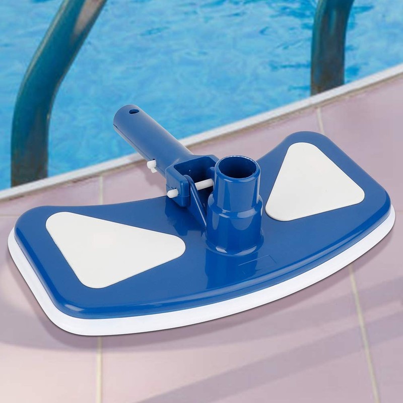 Pool Vacuum Head, 12'' Swimming Pool Curved Blue and White