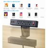 Dual Layer Desk Clamp Power Strip Surge Protector, Under Desk