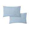 Bianca 200 Thread Count Cotton Percale Standard Pillowcase Pair Blue