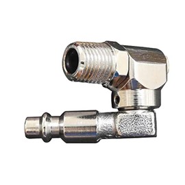 SP720-14M4, Air Tools NPT 1/4" Industrial type Swivel with built-in quick plug, all Steel construction, 100% leak proof, 4 Pieces Pack (not recommended for heavy impact tools)