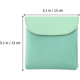 2 Piezas Bolsa de Almacenamiento de Toallas Sanitarias Verde y Azul, Uso Multiusos para Oficina y Exterior, Formato Ligero para Niñas y Mujeres