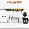 ANNQUAN Metal 8 Outlet Mountable Power Strip with 1200J Surge