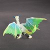 Doyomtoy Ice Dragon Figurine, Green Ice Dragon Toys, Miniature Dragon