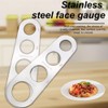 Lmyzcbzl 4-Holes Stainless Steel Spaghetti Measurer, Spaghetti Measuring Ruler, Stainless