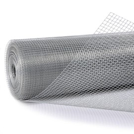 Salmut Hardware Cloth 1/4 in. x 3 ft. x 50 ft. 23-Gauge, Wire Mesh Roll, Chicken Wire Fencing, Wire Fence Roll, Gopher Mesh, Rodent Wire, Mesh & Wire Cloth, Chicken Coop Wire, Tree Fence