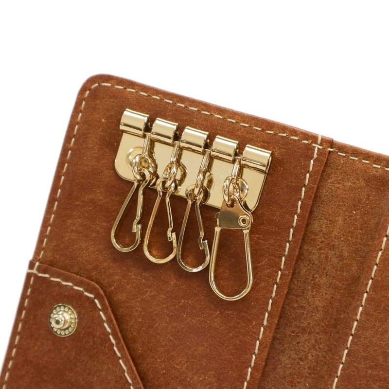 Dakota DA-36445 Women's Key Case, Genuine Leather, Braun