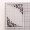 Swirls Leaves Corner Frame Plastic Embossing Folder for Scrapbook DIY