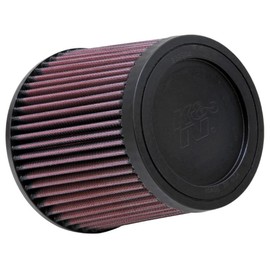 K&N Filtro de Aire Universal de Alto Flujo Lavable RU-4950, 2.5 in de Brida, 5.5 in de Altura