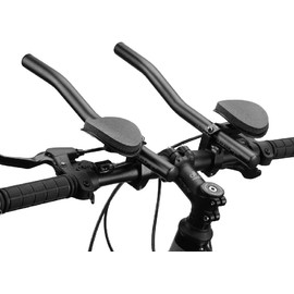 Acesport Handlebar Aero Bars Triathlon Time Trial Trial Cycling Handlebar Retro Bicycle for Mountain Bike and Road Bike Aluminium Alloy Version (Black)