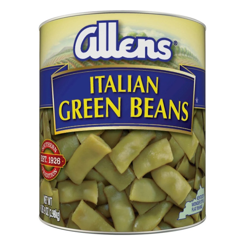Allens Italian Style Green Beans 28oz 6 Pack Canned Vegetables