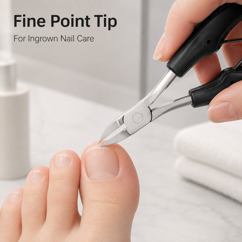 Ingrown Toenail Clippers for Thick Nails – Precision Curved Blade