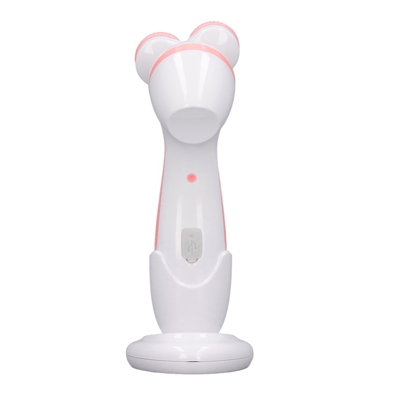 Electric Facial Cleansing Brush 3 Head Massage Facial Exfoliating Silicone