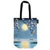 Museums & Galleries Organic Cotton Tote Bag - Artistic Sumida Moon River Print by Tsukioka Yoshitoshi - Japanese Design - Fashion Accessory