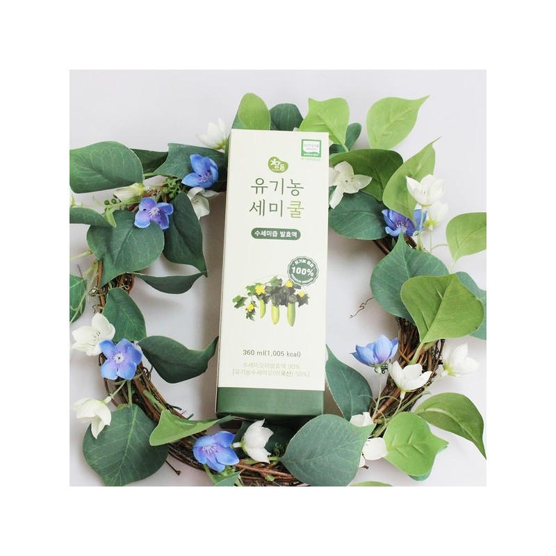 (참든건강과학)참든 유기농 세미쿨 360ml 1병 수세미발효액 유기농 수세미 액기스 효소