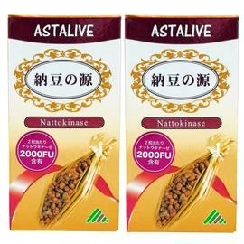 【2個セット】 ASTALIVE 納豆の源 ナットウキナーゼ 60粒（ 無臭タイプ） (2)