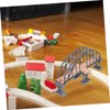 Kisangel Funny Bridge Toy DIY Train Accessory Model Train Bridge
