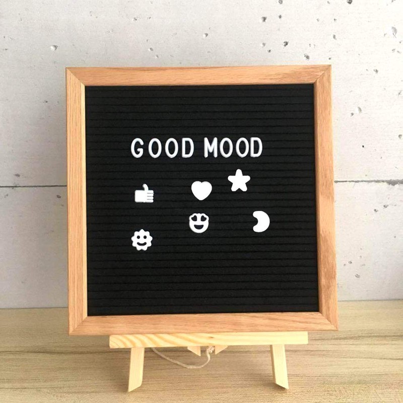 CKANDAY 400 Characters White Letter Set for Interchangeable Felt Boards,