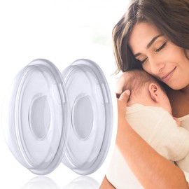 Colector de leche materna de silicona, 2 IN I Recolector de Leche Materna，Conchas para el Pecho para el Pecho para Protegen los Pezones Agrietados y Doloridos，Sin BPA, puede reutilizar y recolecta fugas de leche materna(2 Pack)