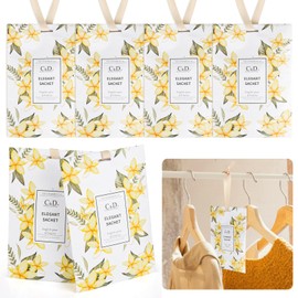 Pack of 6 Scented Sachets Wardrobe, 20 g Cupboard Fragrance Fresh Sachets, Wardrobe Fragrance, Aromatherapy Fragrance Freshener Bags for Drawers, Cupboards, Cars, Wardrobes (Freesia)