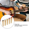 5Pcs Guitar Bridge Pin String Peg Brass Endpin Accessory Replacement
