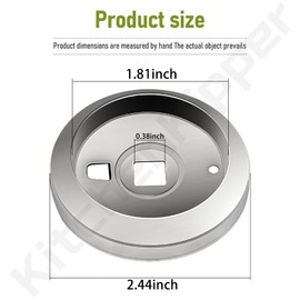 781001 721001 Replacement Gas Grill Thermometer Bezel Compatible with Weber Gas Grill, Replacement Bezel for Thermometer 63027