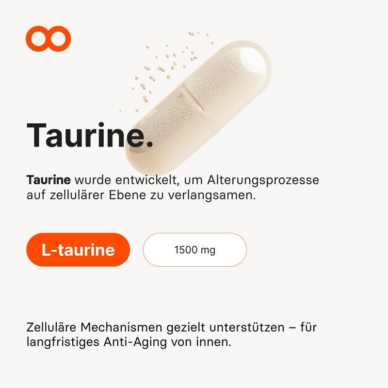 Youngle Taurine Capsules High Dose 1500 mg per Daily Dose