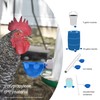 Chicken Waterer Cups, 8 Packs Blue Large Chicken Watering Cups,