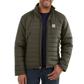 Carhartt Men's Rain Defender Relaxed Fit Lightweight Insulated Jacket, Moss, Small