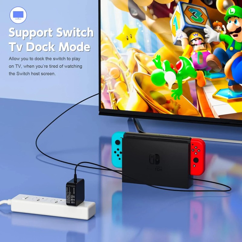 for Steam 65W Fast Charger for Valve Steam Deck, Switch