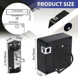 RFID Hidden Cabinet Lock, NFC Supported Invisible Electronic Cabinets Lock Connection RFID for Hidden Cabinet Wooden Chest Drawer Cupboard Wine Cooler or Toolbox