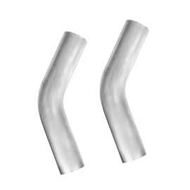 MXA 3 inch 45 Degree Exhaust Pipe,3" Exhaust Bend Tube Stainless Exhaust Pipe,Universal Fit Exhaust Pipe 2 Pack (3" (2 Pack))