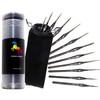Workhorse Ergonomic 12-Piece Miniature Fine Point Paint Brush Detail Set