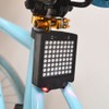 Bicycle Tail Laser Lamp Intelligent Sensing Turn Brake Warning USB