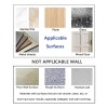 Homedo 4Pack Adhesive Wall Hooks Hat Rack, Wooden Coat Hooks