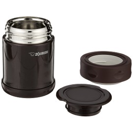 Zojirushi SW-EAE35AB Tarro para alimentos, de acero inoxidable, Café Oscuro, 11.8-Ounce, 1