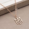 KEYCHIN Ukrainian Symbol Necklace Ukraine Trident Inspired Gifts Ukraine Remembrance
