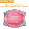 Large Makeup Bag Zipper Pouch Travel Cosmetic Organizer for Women