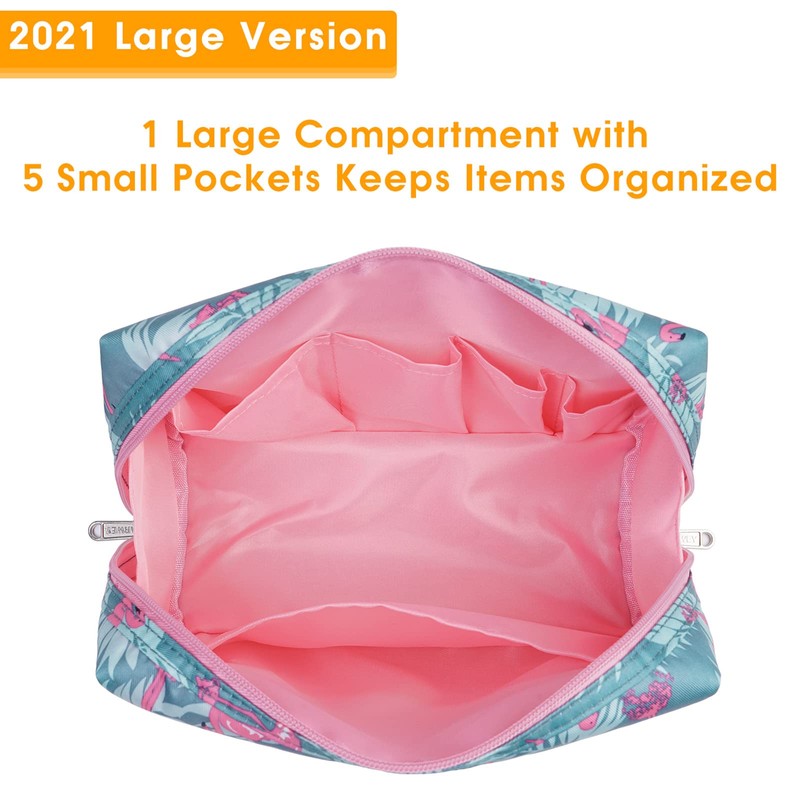 Large Makeup Bag Zipper Pouch Travel Cosmetic Organizer for Women