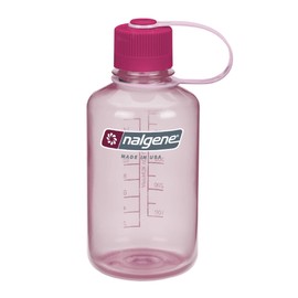 Nalgene Narrow Mouth Tritan Bottle, clear pink, 16 oz