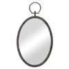 Stonebriar 24.6" x 14" Oval Bronze Metal Wall Mirror with
